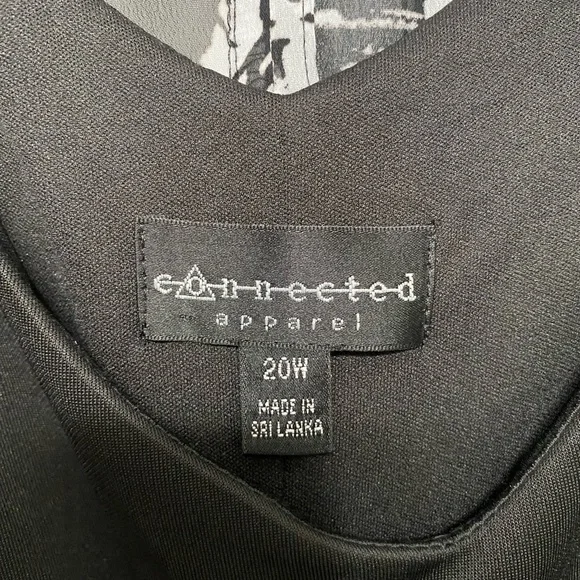 Black and white floral midi dress - Picture 7 of 7